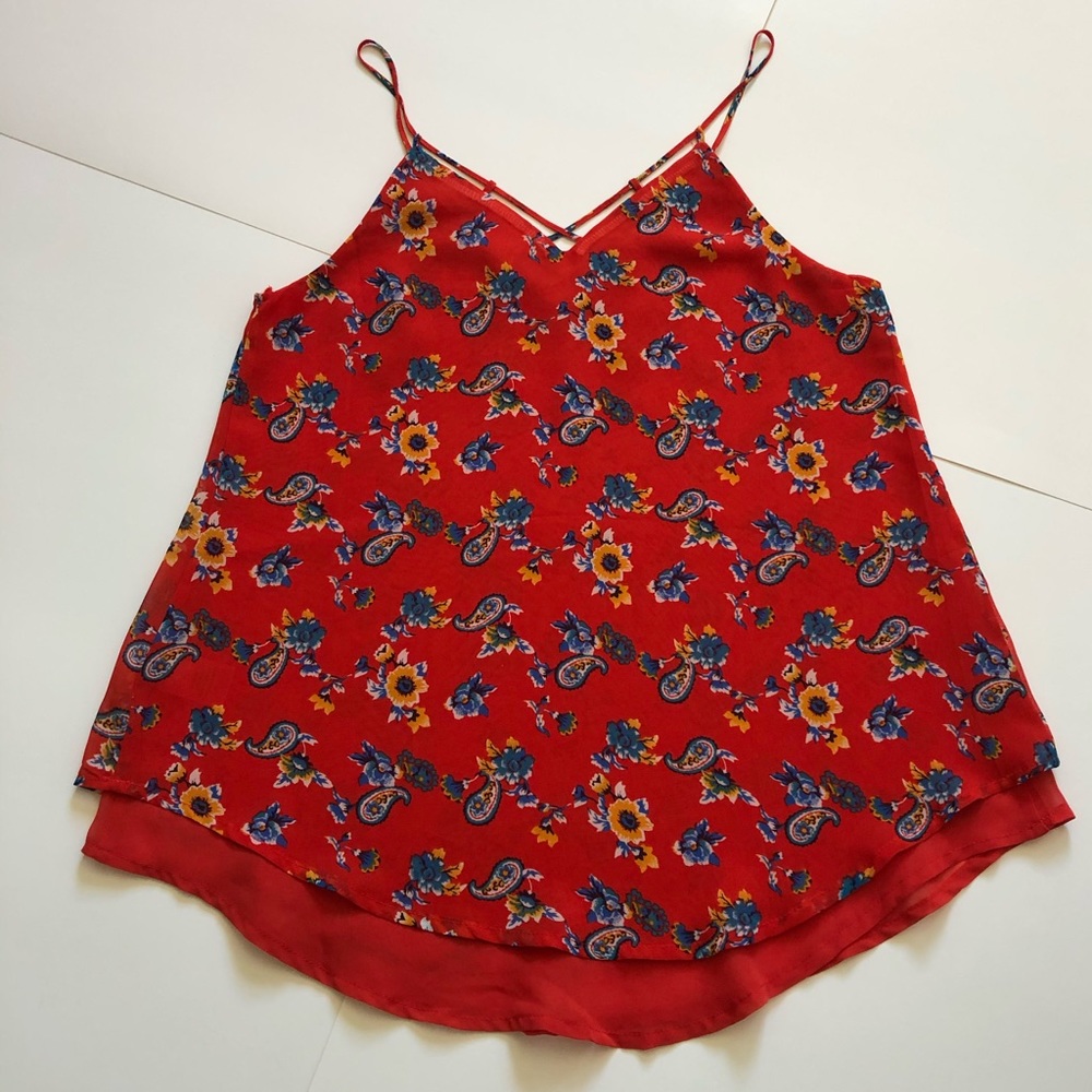 Floral tank top